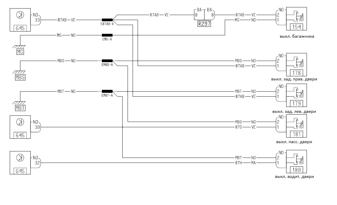 Схема подключения концевиков дверей рено сандеро степвей