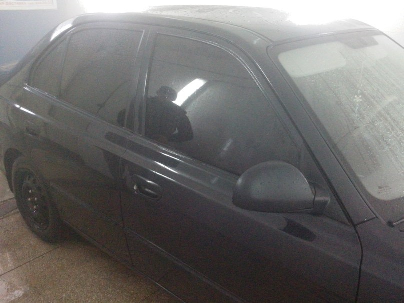 Тонировка — Hyundai Accent (3G), 1,5 л, 2005 года | просто так | DRIVE2