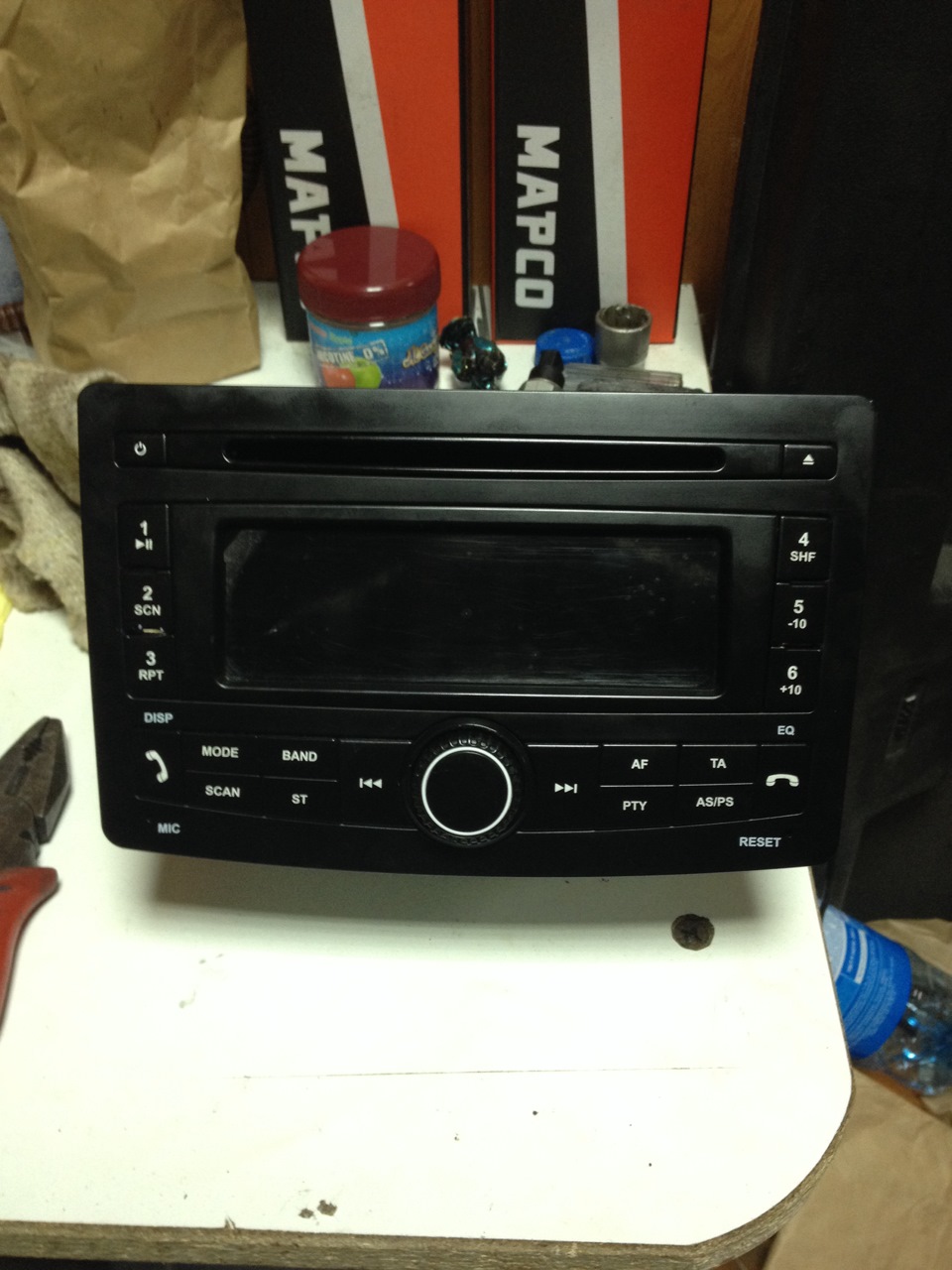 Front и о заводской 2DIN магнитоле Урал — Lada Приора хэтчбек, 1,6 л ...