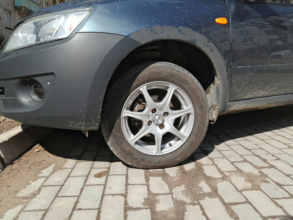 Новые диски — Lada Гранта, 1,6 л, 2014 года | колёсные диски | DRIVE2