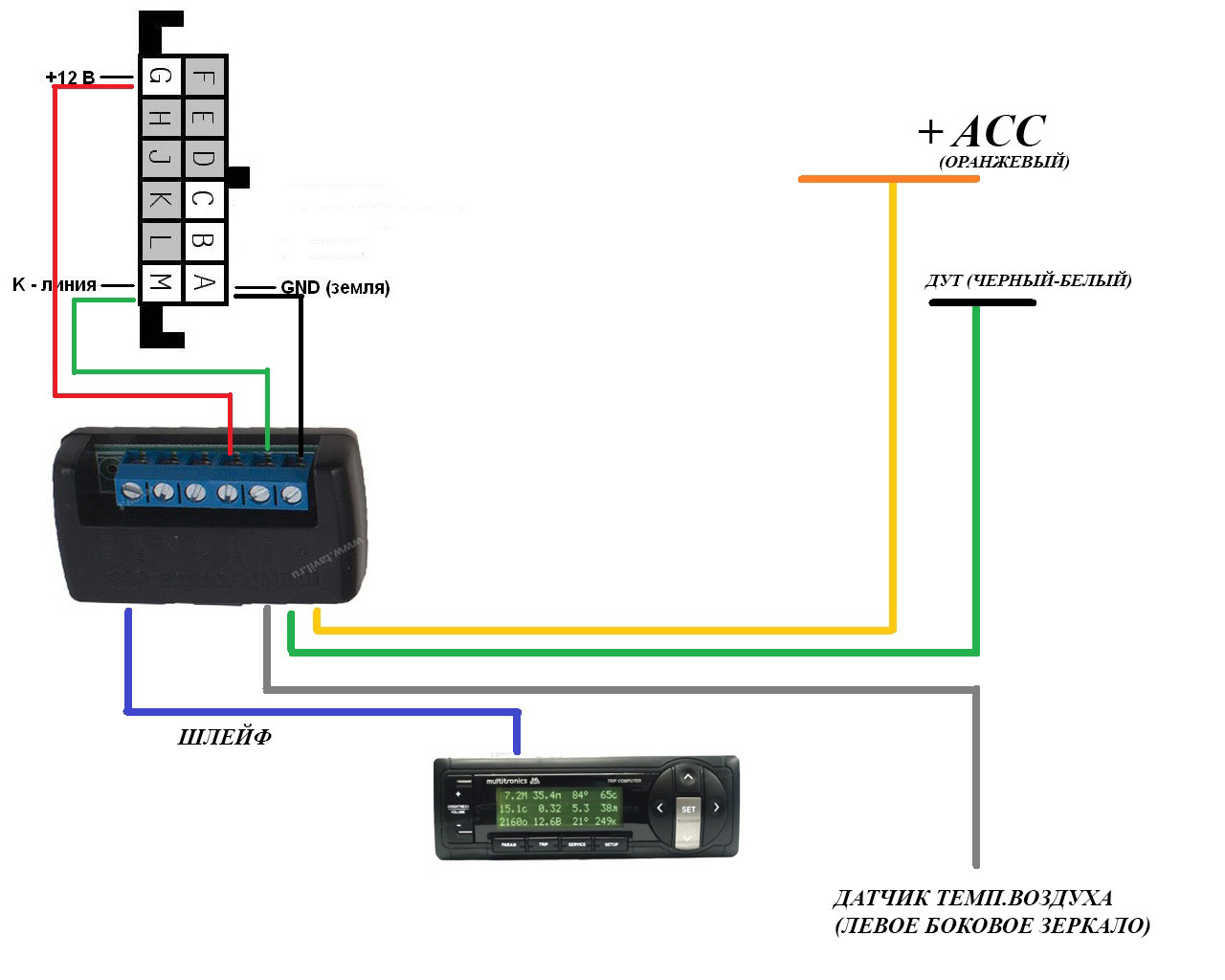 Multitronics c 580 схема подключения