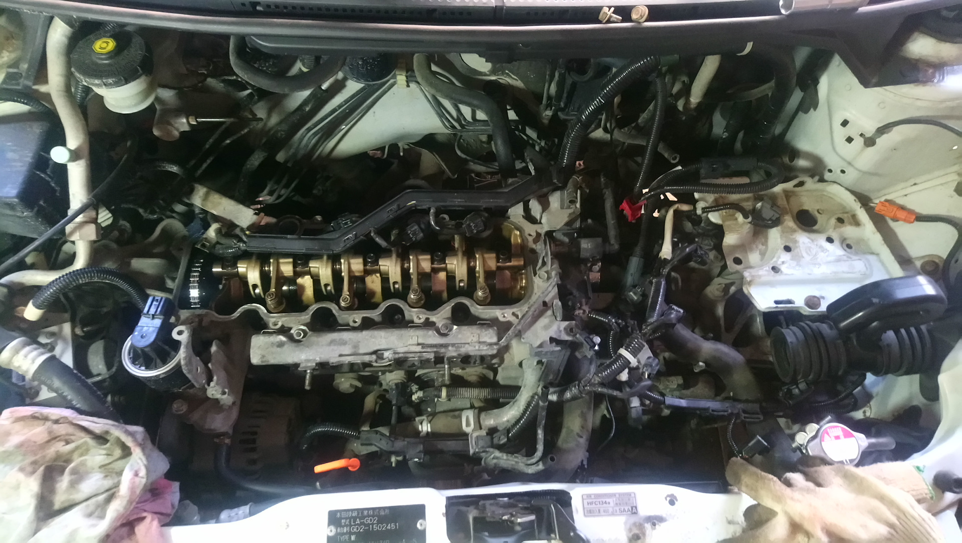 Замена колектора выпуска — Honda Fit (1G), 1,3 л, 2002 года | своими ...