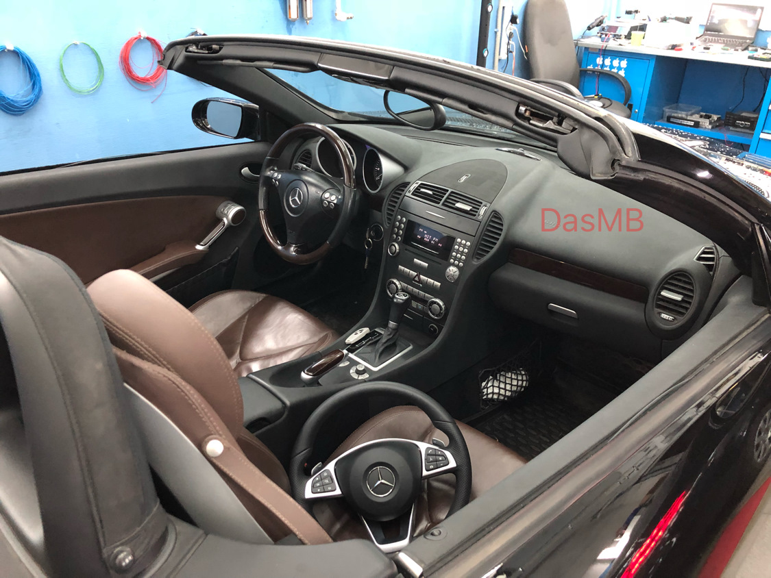 Mercedes slk r171 снятие магнитолы