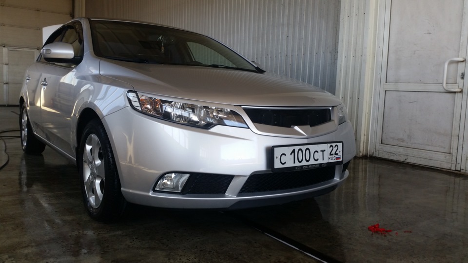 Решетка и реснички (финал) — KIA Cerato (2G), 1,6 л, 2010 года ...