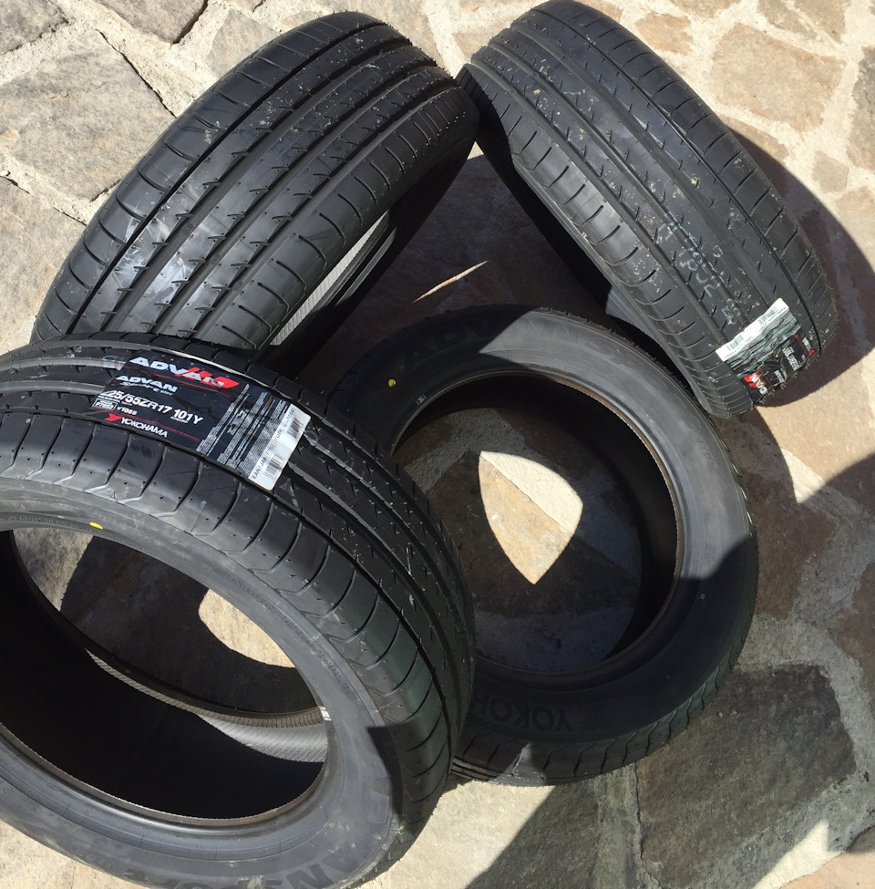 Новая резина на лето Yokohama advan sport v105s 225/55 ZR17 — Subaru ...