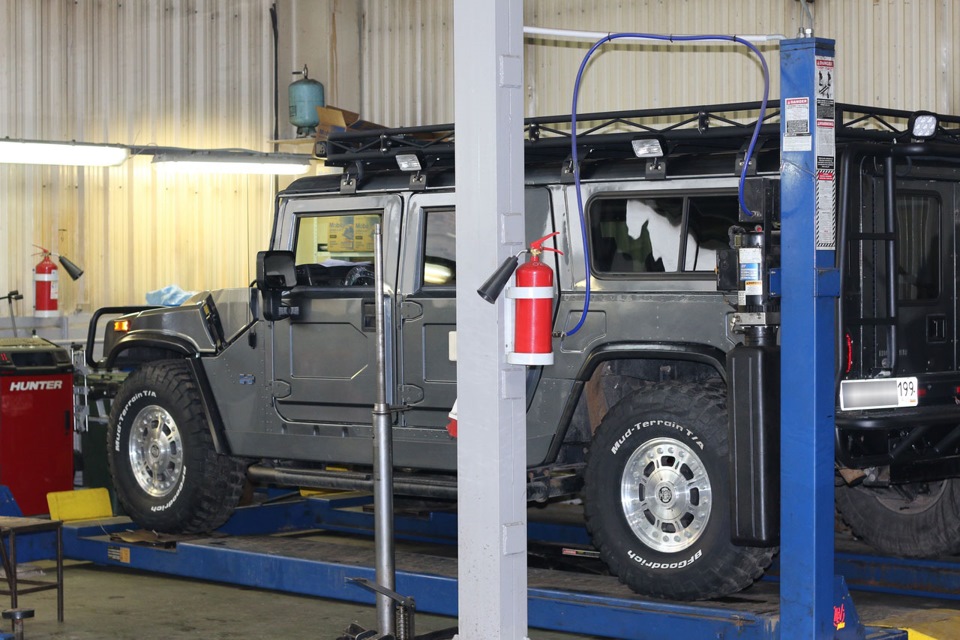 Замена шаровых опор и рулевых наконечников на Хаммер Н1. — Шеви Плюс на ...