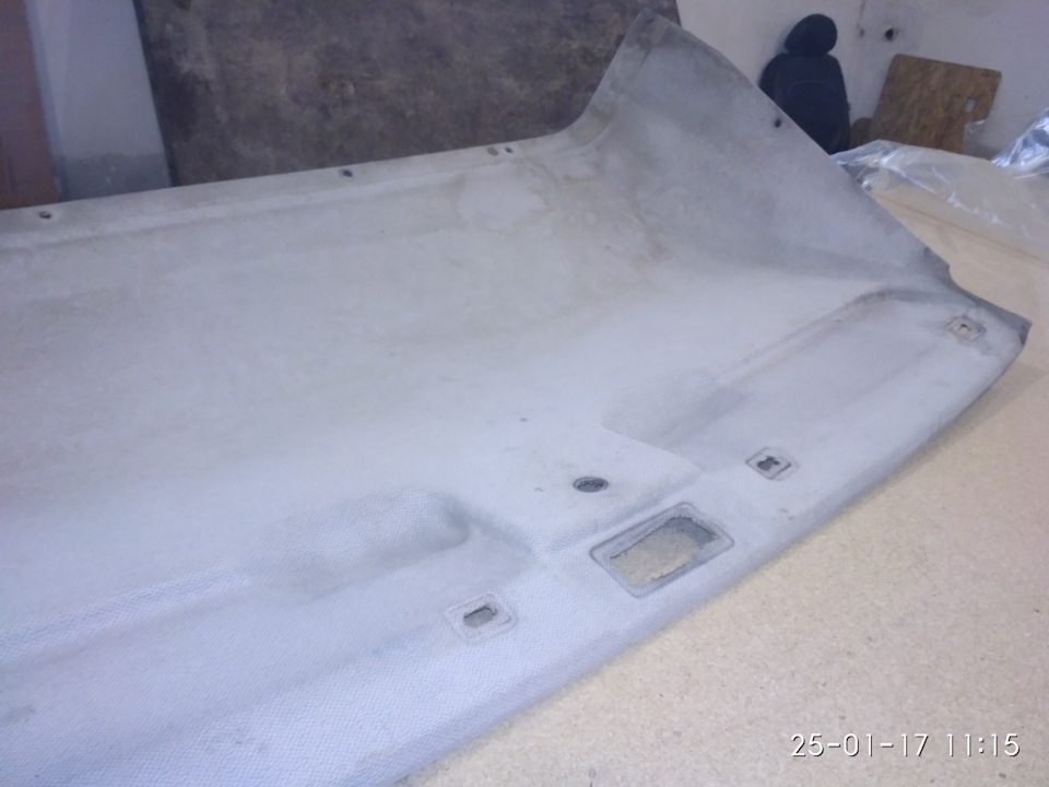 Перетяжка потолка карпетом — Ford Transit (5G), 2,5 л., 1996 года ...