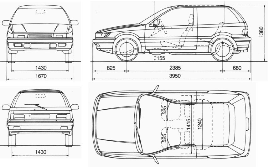 Чертеж mitsubishi rvr