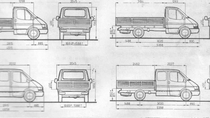 Газ 33021 чертеж