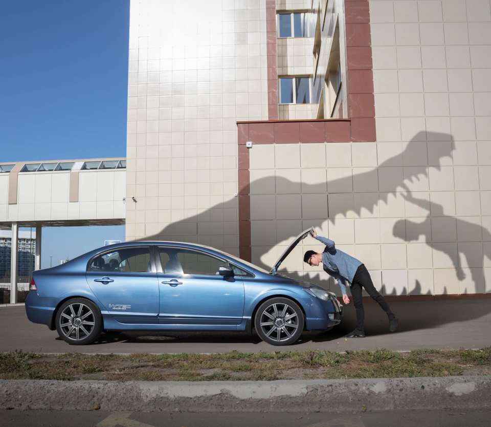 Механический натяжитель ремня — Honda Civic 4D (8G), 1,8 л, 2007 года ...