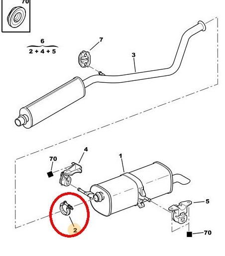 Схема выхлопной системы пежо 206