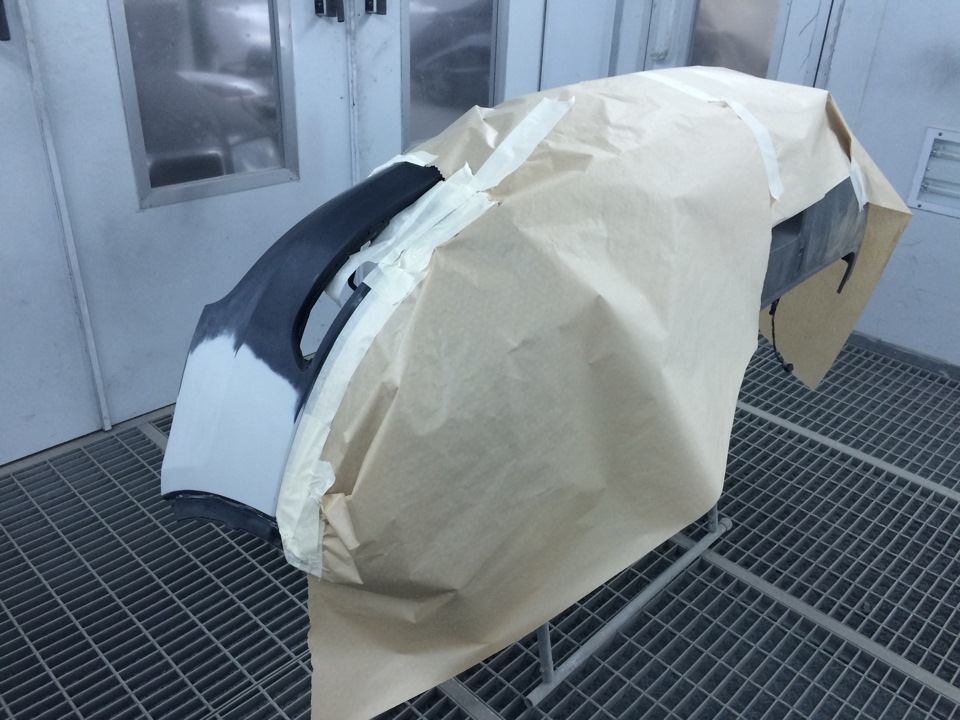 Audi Q3 — локальная окраска заднего бампера. — Pit-Stop Color на DRIVE2