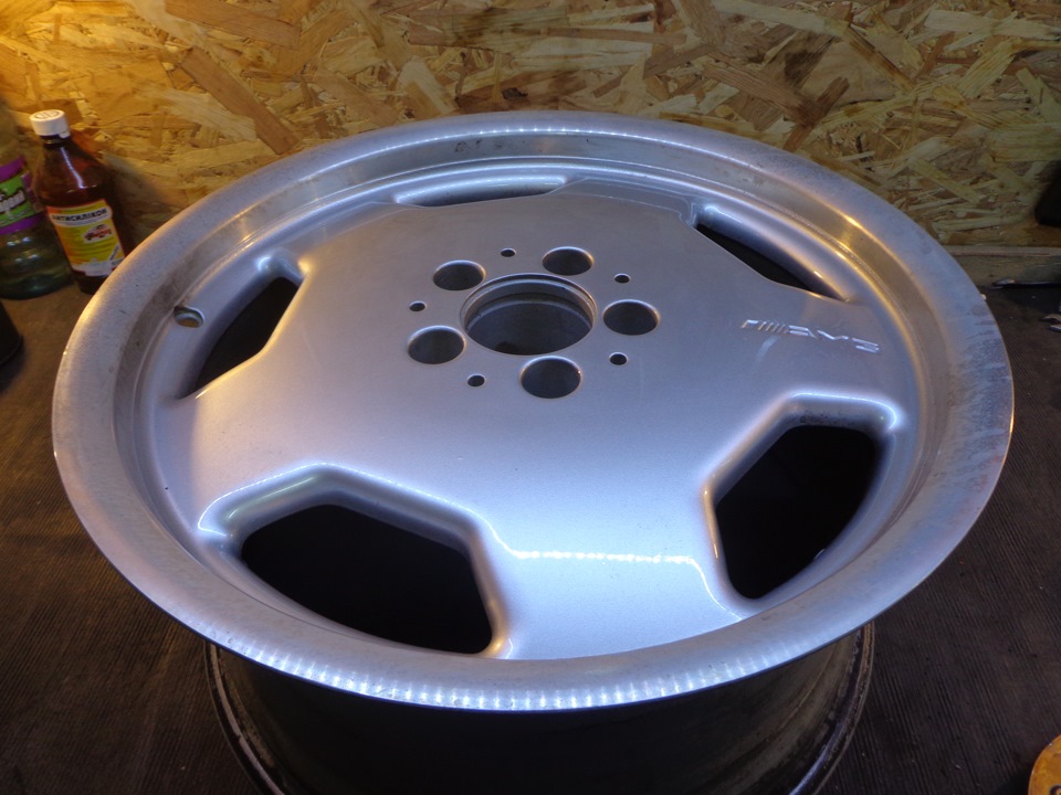 Polishing the shelves 17u0026quot AMG monoblock wheels