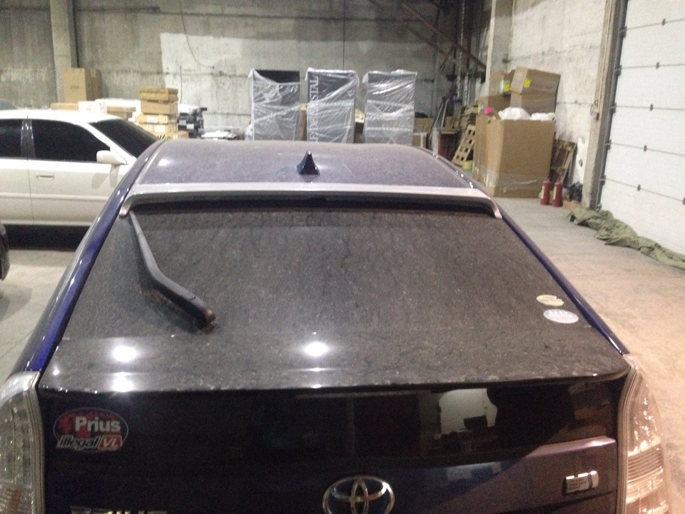 Козырек на багажник KENstyle — Toyota Prius (30), 1,8 л, 2010 года ...