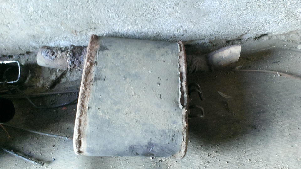 Новый глушитель — Opel Calibra, 2 л, 1992 года | запчасти | DRIVE2