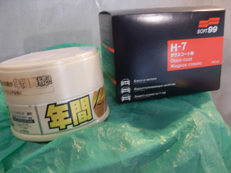 Жидкое стекло и воск от Soft99 — Skoda Octavia Mk2, 1,6 л., 2012 года ...