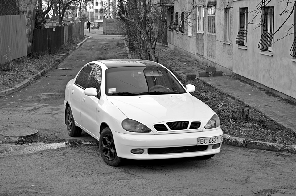 Daewoo lanos такси белый