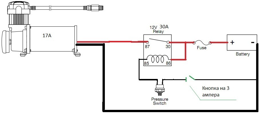Как правильно подключить компрессор к аккумулятору автомобиля Помогите! Подключение реле - Сообщество "Кулибин Club" на DRIVE2