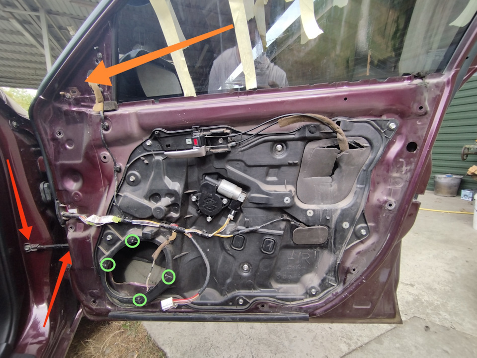 Ремонт ограничителей двери Mazda 3 bk 1.6 — Mazda 3 (1G) BK, 1,6 л ...