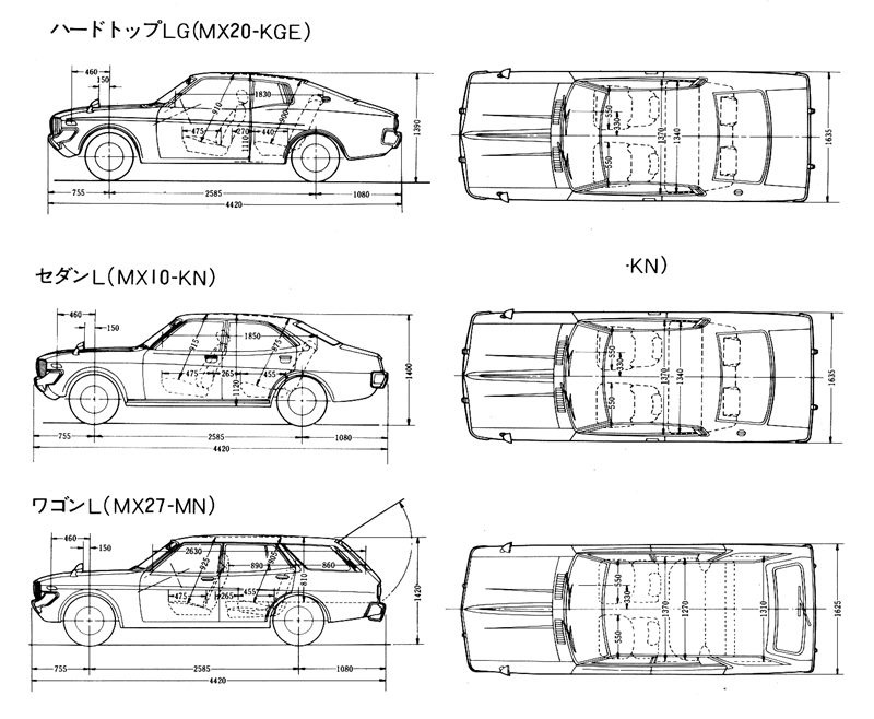 Toyota mark 2 чертеж