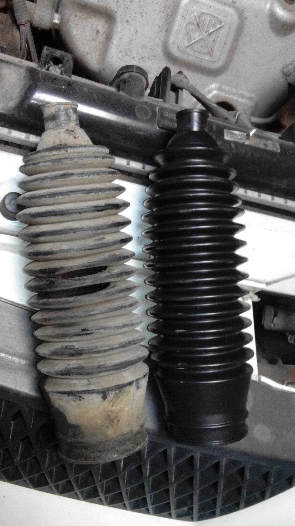 Замена пыльника рулевой рейки. — Mitsubishi Lancer IX, 1,6 л, 2006 года ...