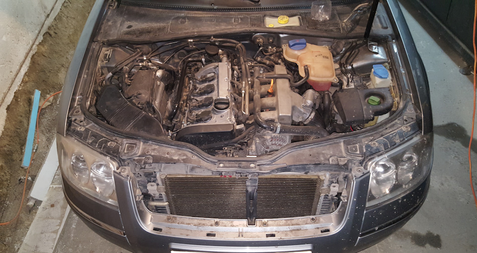 Замена комплекта ГРМ (VAG 06B 198 119 A), насоса антифриза (Hepu P 547 ...