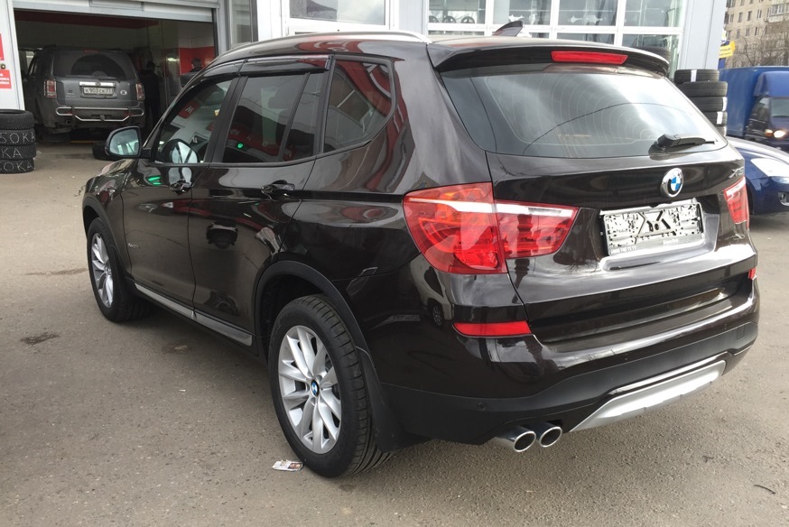 Брызговики — BMW X3 (F25), 3 л, 2014 года | запчасти | DRIVE2