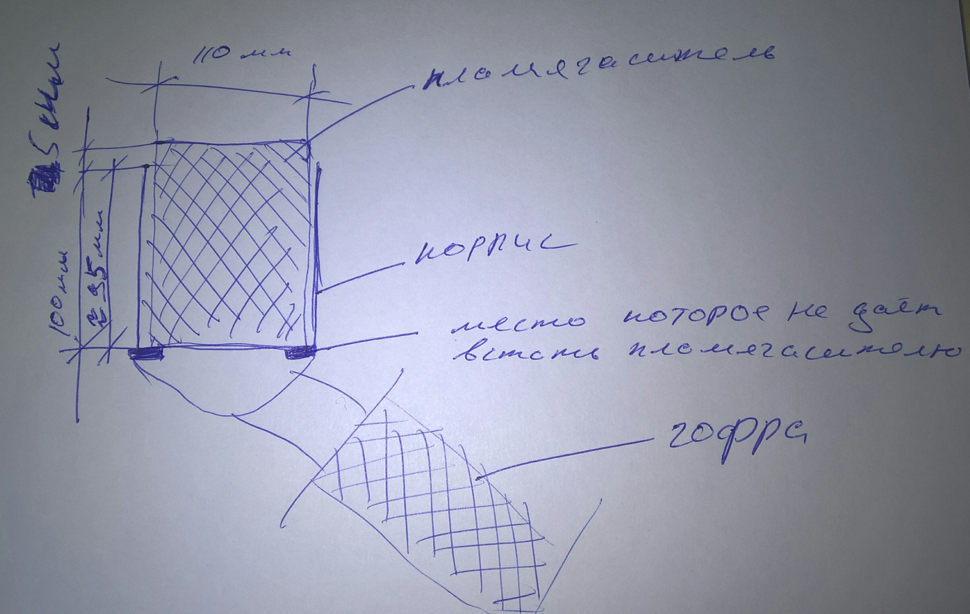 Пламегаситель своими руками вместо катализатора чертеж