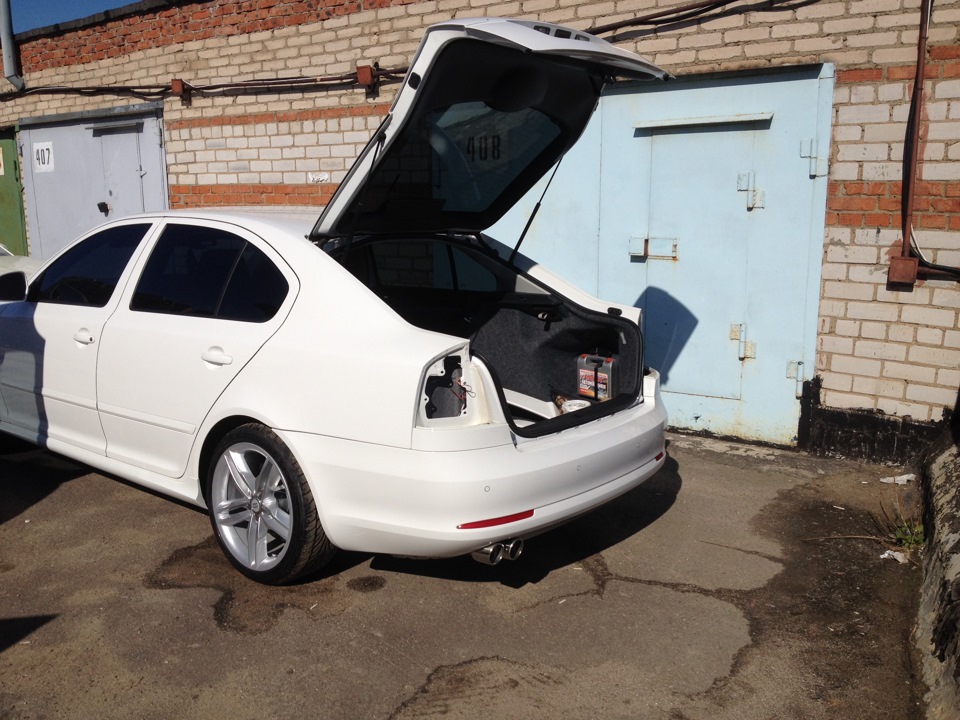 Задний бампер RS — Skoda Octavia A5 Mk2, 2013 года | стайлинг | DRIVE2