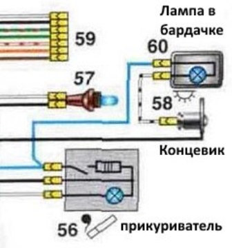 Схема плафона ваз 2107 Корпус бардачка под штатный USB+подсветка и обивка вещ.ящика - Lada Приора седан