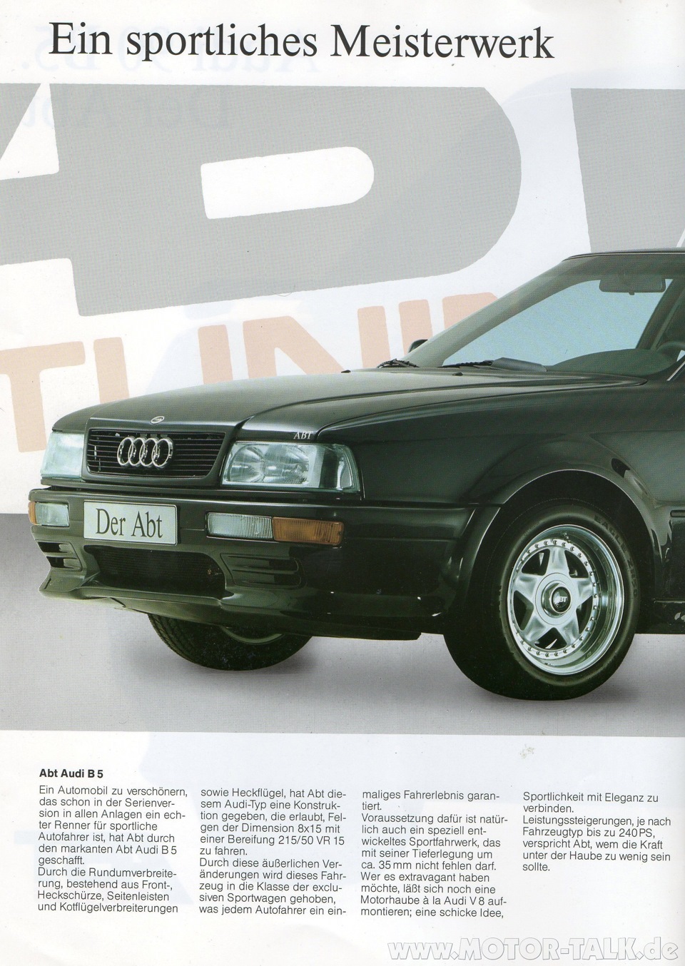 Audi 90 (B3) ABT B5 — спортивная роскошь. — DRIVE2