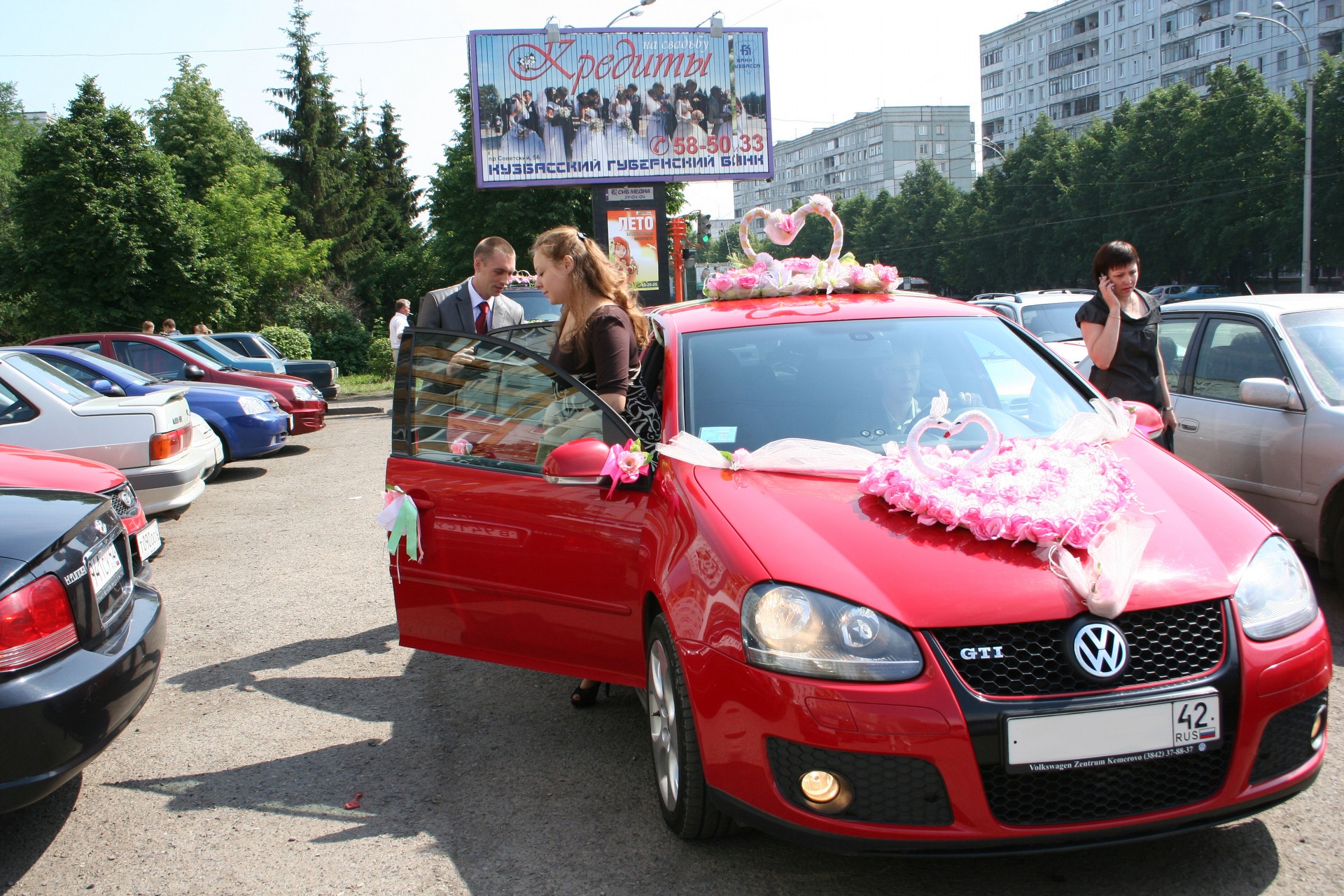 Wedding Car — Volkswagen Golf Mk5 GTI, 2 л, 2007 года | покатушки | DRIVE2