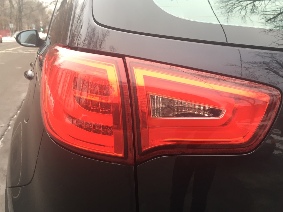 Свeтодиодныe фонари - KIA Sportage (3G), 2 л, 2011 года тюнинг DRIVE2
