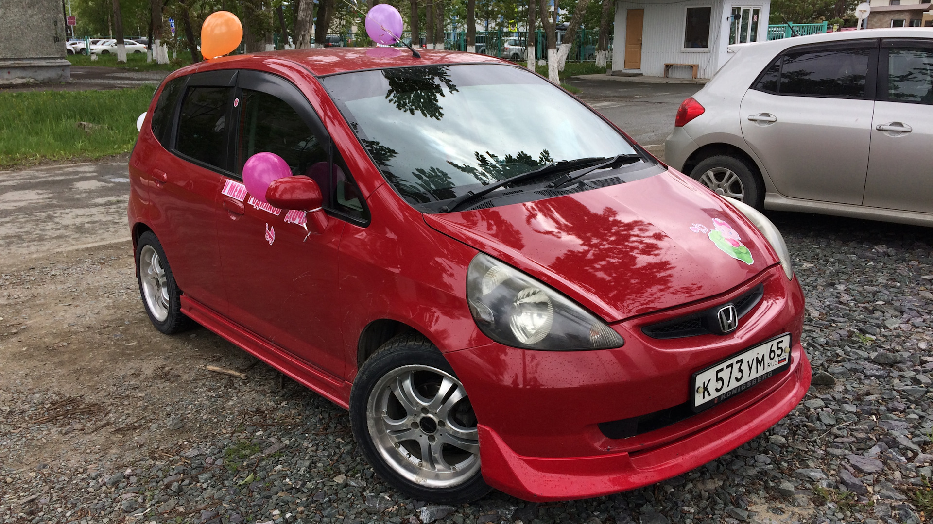 Honda Fit (1G) 1.3 бензиновый 2003 | Красный JDM на DRIVE2