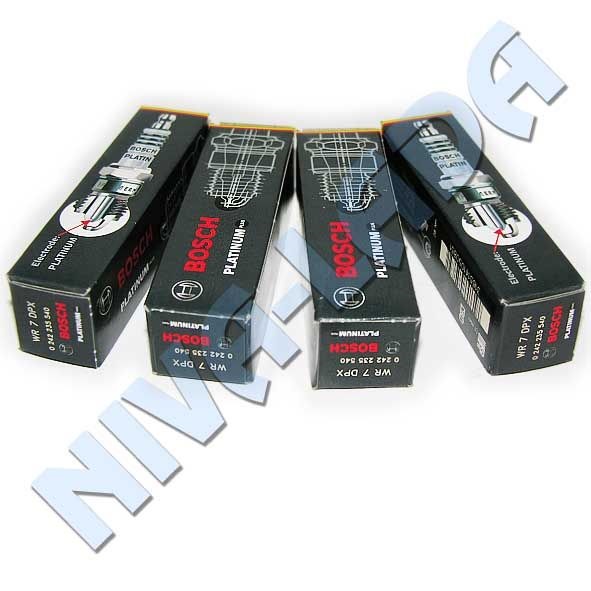 Свечи BOSCH WR7DPX 1,1 (0242235540) платина, НИВА инжектор (4шт ...