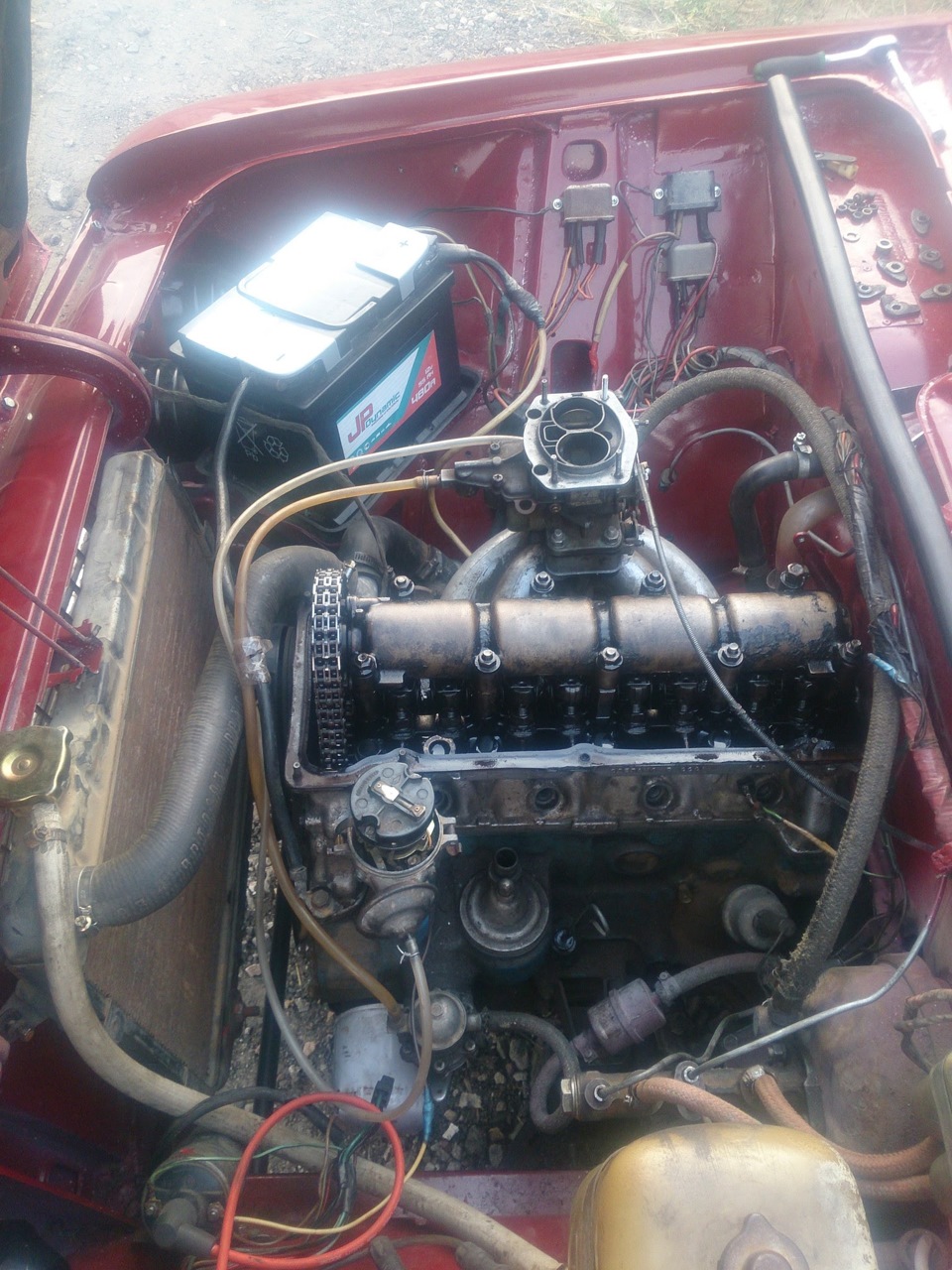 Установка двигателя, регулировка клапанов. — Lada 21063, 1,5 л, 1993 ...