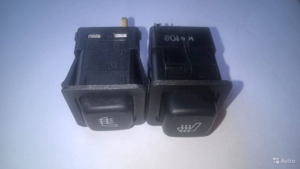 Клавиша ВАЗ-2108 обогрева сидений на Lada 2108, Москвич Святогор ...