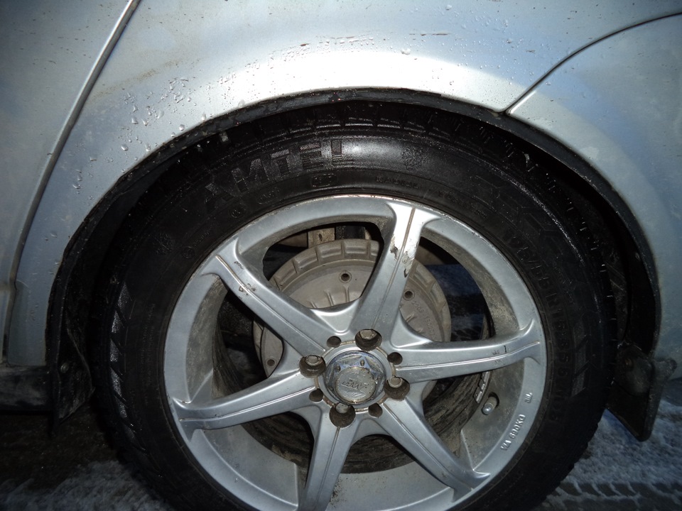 Установка защиты подкрылков! — Lada Приора хэтчбек, 1,6 л, 2013 года ...