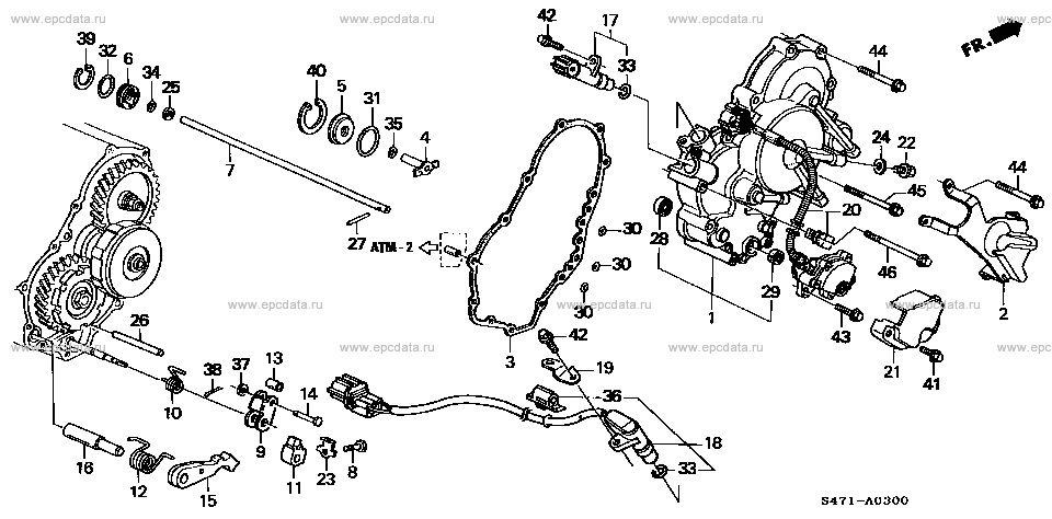 Схема акпп хонда срв