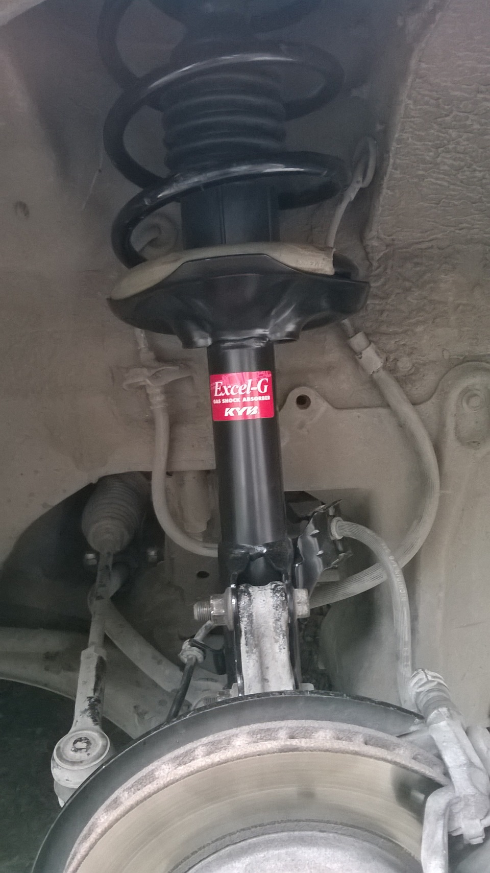 Замена стоек на KYB вкруг, пружины OBK вкруг. — Nissan Sunny (B15), 1,5 ...