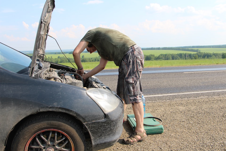 Поездка в Красноярск, клин компрессора. — Honda Civic Hatchback (7G), 1 ...