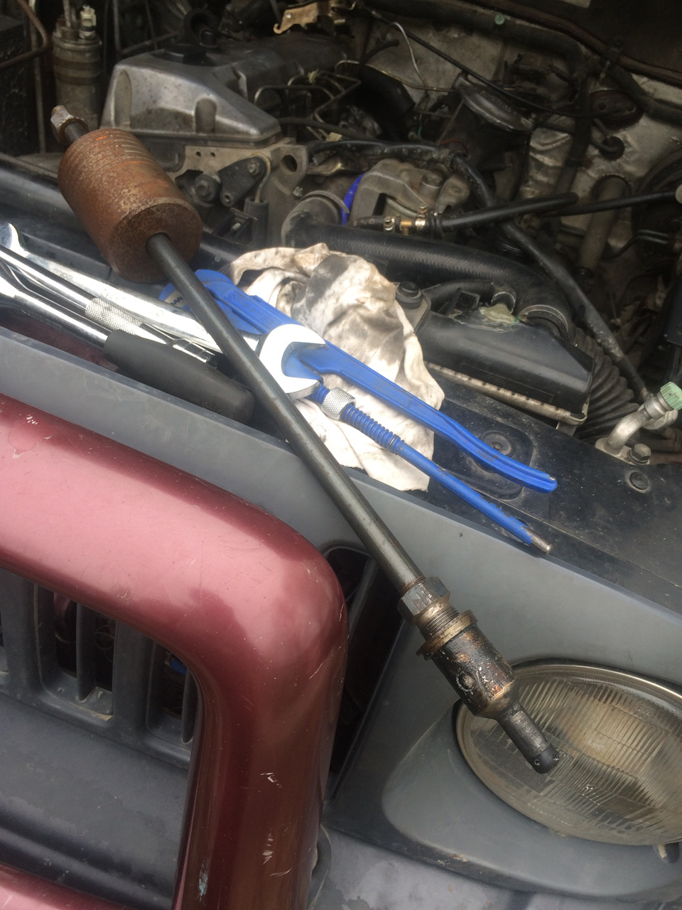 Замена форкамеры на 5 цилиндре. — SsangYong Korando (2G), 2,9 л, 1999 ...