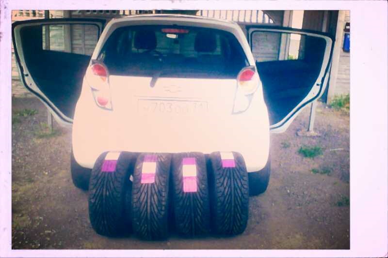 Пришла новая резя treangle tr968 — Chevrolet Spark (M300), 1 л, 2011 ...
