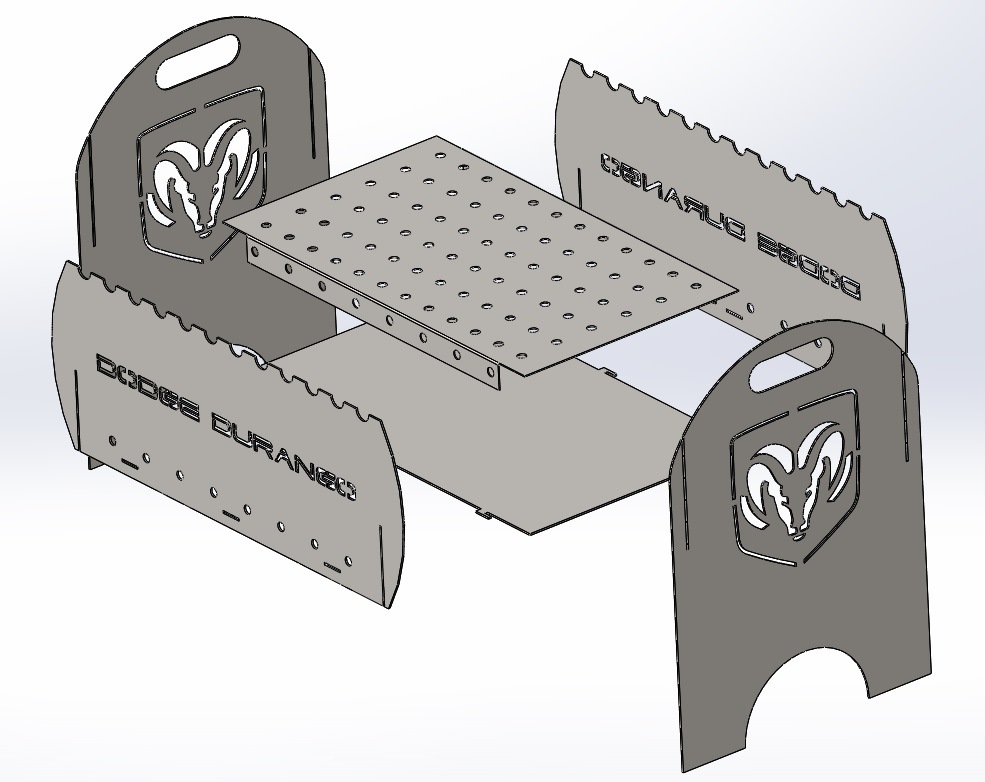 Мангал разборный чертеж dxf