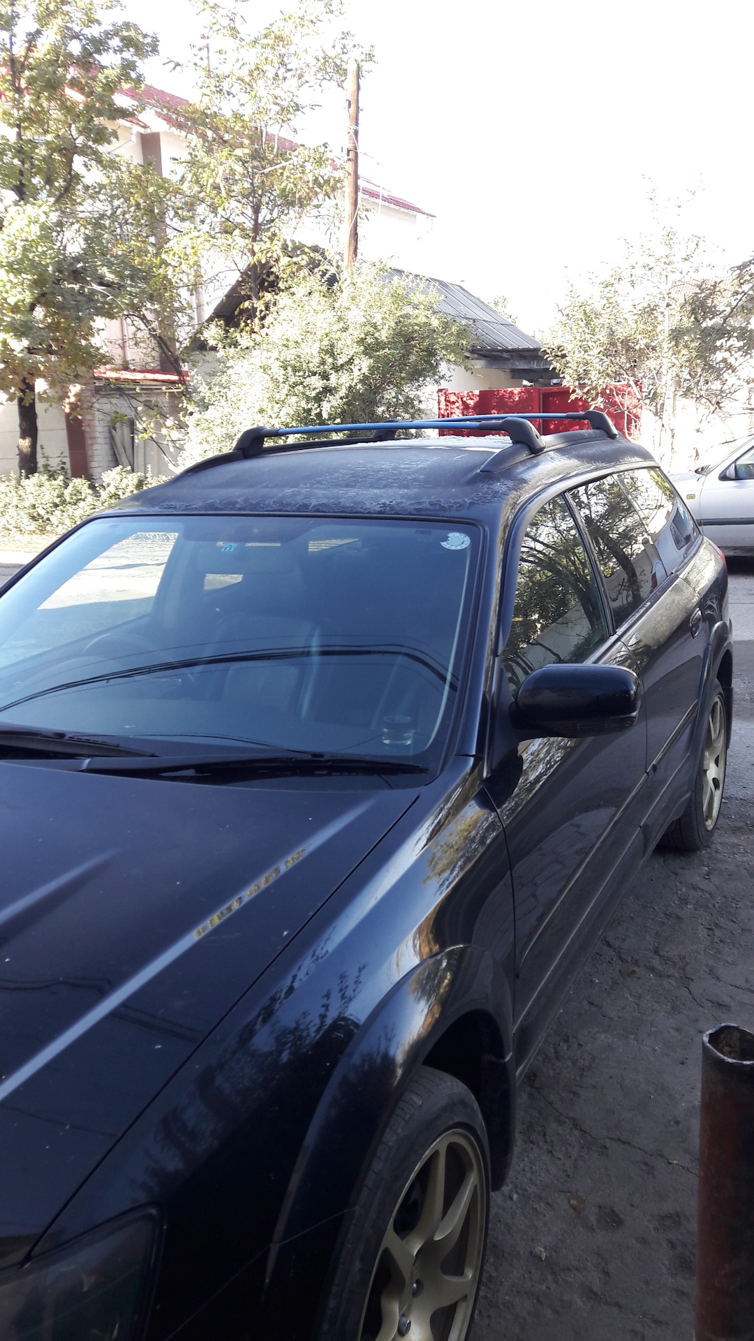 поперечные рейлинги — Subaru Outback (BP), 3 л, 2004 года | аксессуары ...