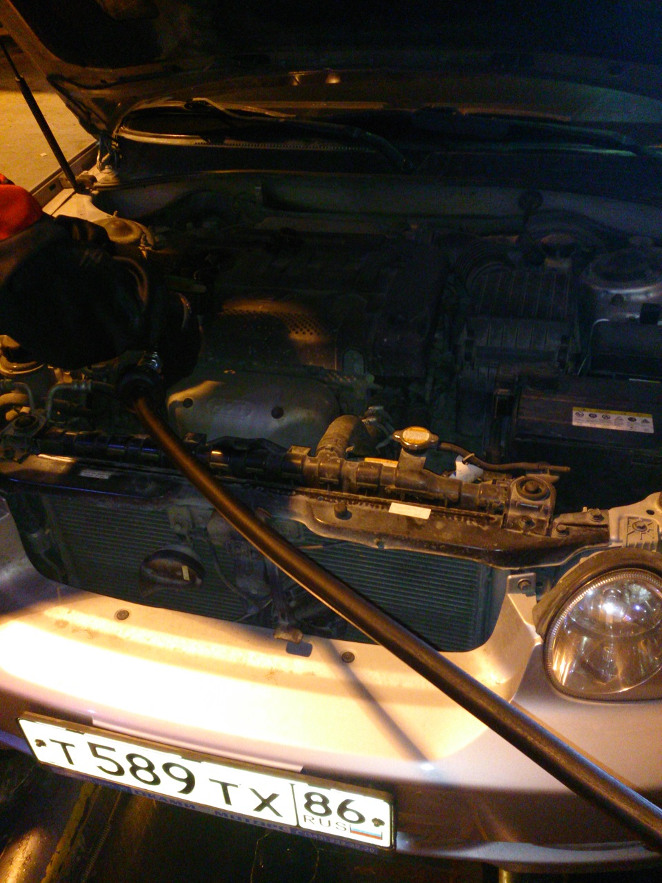 замена масла. Mobil 1 5w40(синтетика) — Hyundai Sonata IV (EF), 2 л ...