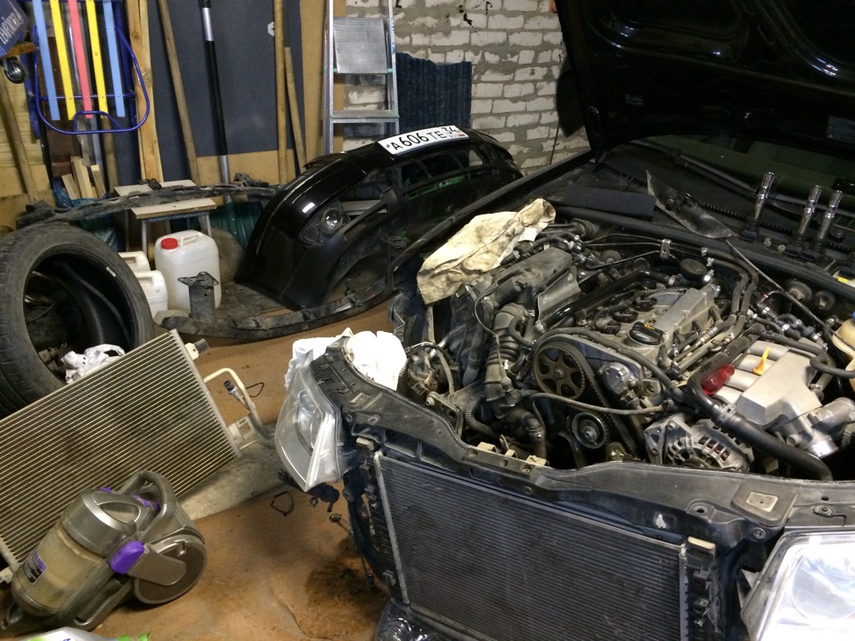 Замена ремня грм и помпы — Volkswagen Passat B5, 1,8 л, 2004 года ...