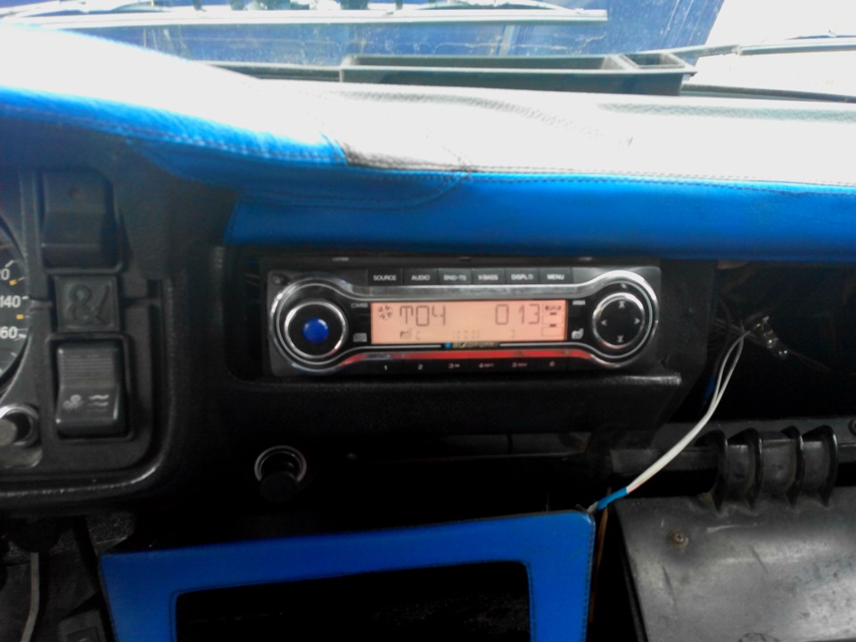 Автомагнитола вместо рычагов управления отопителем (печки) ваз 2104 ...