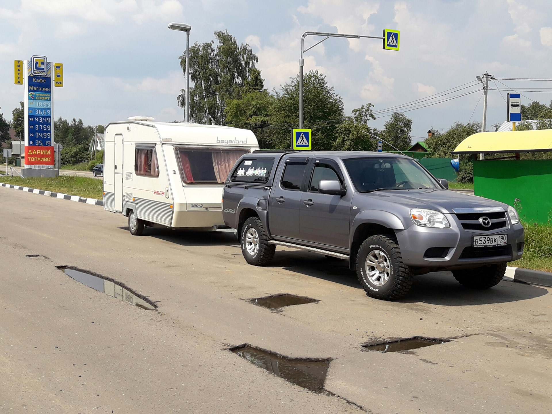 Первый опыт караванинга — Mazda BT-50, 2,5 л, 2008 года | путешествие |  DRIVE2