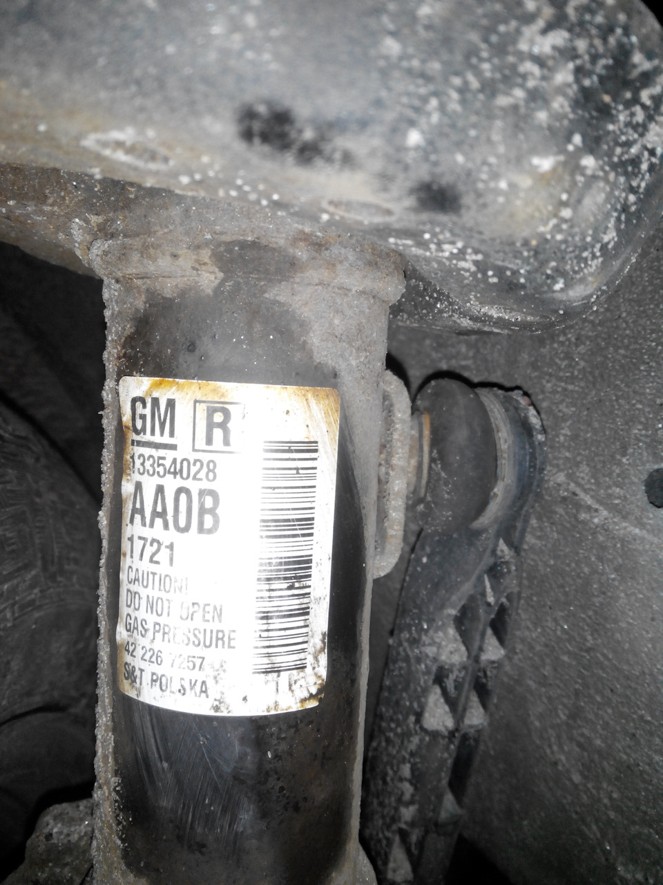 13354028 Амортизатор передний правый для Opel Astra J GM | Запчасти на ...